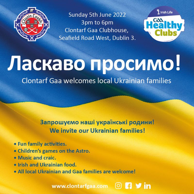 Clontarf GAA Welcomes Ukrainian Families